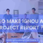 HOW TO MAKE IGNOU APM-1 PROJECT REPORT ?
