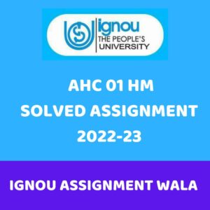Read more about the article IGNOU ANC 1 HINDI SOLVED ASSIGNMENT 2022-23