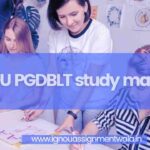 IGNOU PGDBLT study material