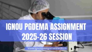 Read more about the article IGNOU PGDEMA ASSIGNMENT 2025-26 SESSION