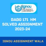 IGNOU BABG 171 HINDI SOLVED ASSIGNMENT 2023-24