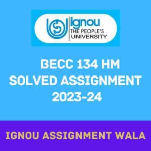 Read more about the article IGNOU BECC 134 HINDI SOLVED ASSIGNMENT 2023-24