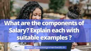 Read more about the article What are the components of Salary? Explain each with suitable examples ?