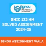 IGNOU BHIC 132 HINDI SOLVED ASSIGNMENT 2024-25