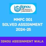 IGNOU MMPC 01 SOLVED ASSIGNMENT 2024-25